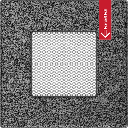 Rejilla de ventilación 11x11 negro y plata