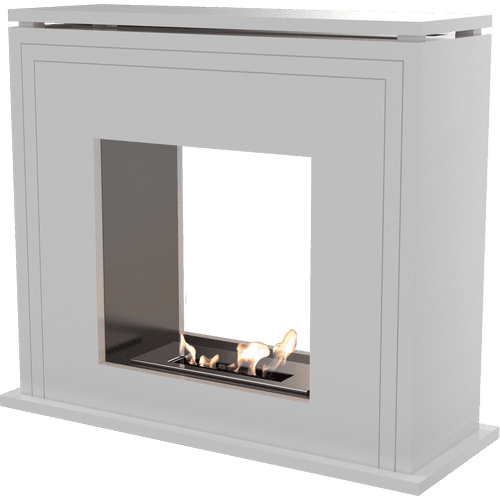 portal Bioethanol fireplace JUNE TUNNEL TÜV white
