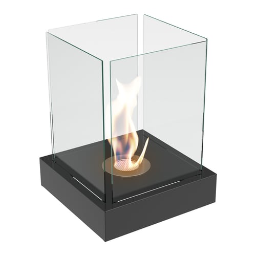 Freestanding Bioethanol fireplace TANGO 4 black TÜV