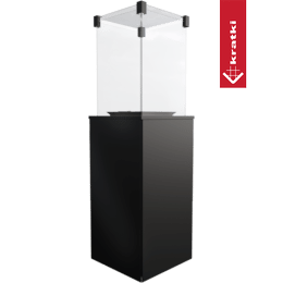Chauffage extérieur Gaz Patio acier contrôle manuel 8,2 kW