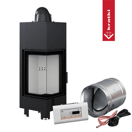 Chimenea de acero intelligente KRATKI MBN izquierda 10 kW Ø 200 MSK