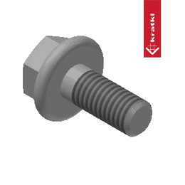 Śruba z kołnierzem M5x12 DIN 6921 kl. 10.9 TZN jm 100 szt.