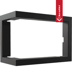 Steel frame for steel fireplace SIMPLE 6 kW left