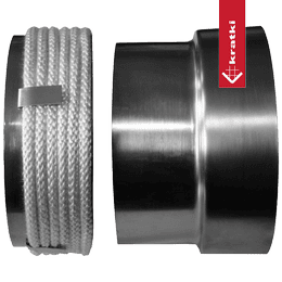 The passage from the pipe system Ø 150