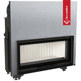 Kominek z płaszczem wodnym MILA gilotyna 24 kW Ø 200 podwójna szyba