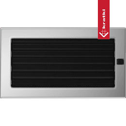 Ventilasjonsdeksel 17x30 nikkel - belagt med persienner