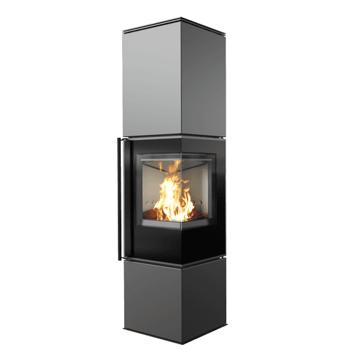 Wood burning steel stove REN/L right Ø 150 7 kW