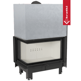 Chimenea KRATKI MBO izquierda 15 kW Ø 200 puerta elevable vidrio doblado