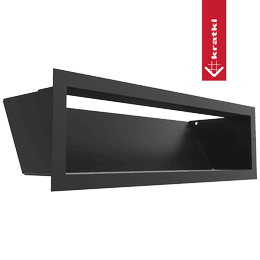 Ventilatierooster LUFT 12x40 zwart