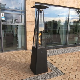 Ogrzewacz gazowy Umbrella stalowy czarny 12 kW Zestaw