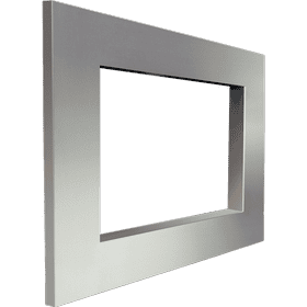 Brushed steel frame for ZUZIA insert with guillotine