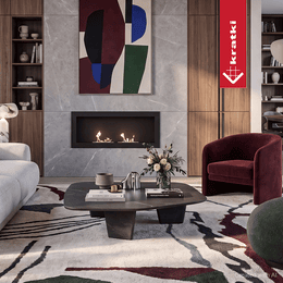 Built-in bioethanol fireplace DELTA2 90 cm black