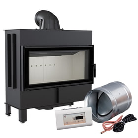 Smart steel fireplace LUCY 16 kW Ø 200 MSK