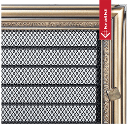 Ventilasjonsdeksel Rustikk 17x37 med persienner