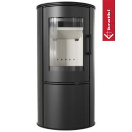 Fatüzelésű acél kályha KRATKI AB S/DR ECO 5,5 kW Ø 150