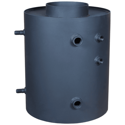Turcorp de apă cu un încălzitor vertical cu bobină