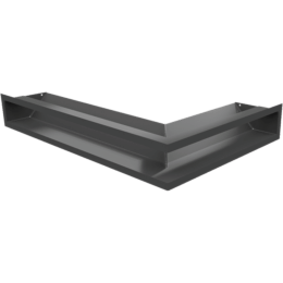 Eck-Lüftungsgitter LUFT links 60x40x9 Graphite Slim