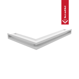 Rejilla de ventilación LUFT esquina derecha 40x60x6 blanco