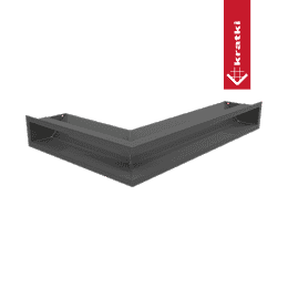 Vent Cover LUFT corner right 40x60x9 graphite
