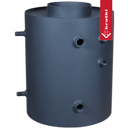 Waterturbodym met een verticale verwarming met spoel