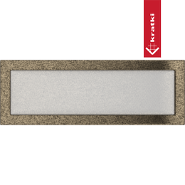 Grille de ventilation 17x49 noir et or