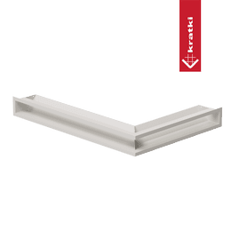 Eck-Lüftungsgitter LUFT links 76,6x54,7x9 Kaschmir