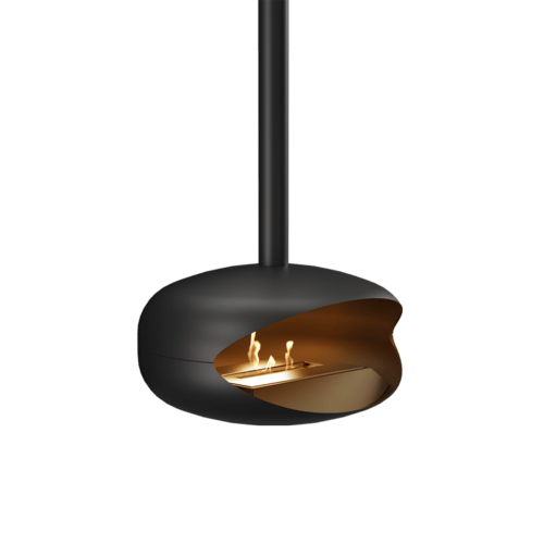 suspended bioethanol fireplace KRATKI OVO black