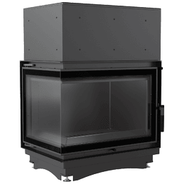 Wasserführender Kamineinsatz KRATKI ZUZIA DECO links 12 kW Ø 200