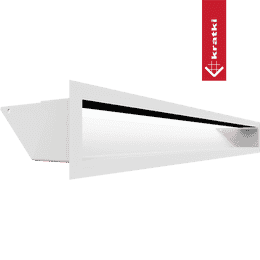 Grille de cheminée LUFT 9x80 blanc Slim
