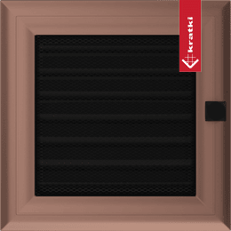 Vent Cover Oskar 17x17 copper with blinds