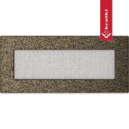 Szellőzőnyílás 11x24 fekete és arany