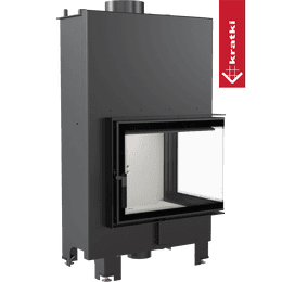 Water heating fireplace KRATKI MBZ right 13 kW Ø 200