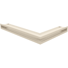 Eck-Lüftungsgitter LUFT links 60x40x6 Creme Slim