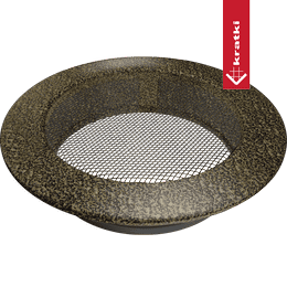Vent Cover round Ø 150 black and gold