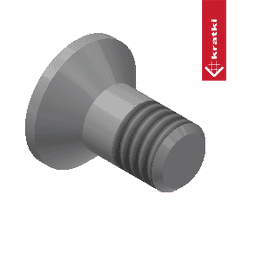 Śruba imbus z łbem stozkowym M6x12 DIN 7991 kl. 10.9 jm 100 szt.