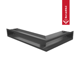 Vent Cover LUFT corner left 60x40x9 graphite