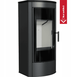 Čelični kamin na drva KRATKI TITAN Panorama Ø 150 11 kW sa samozatvarajućim vratima