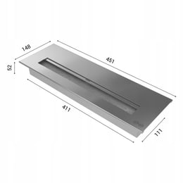 portal Bioethanol fireplace FEBRUARY TÜV black