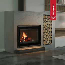 Cast iron fireplace KRATKI FRANEK 12 kW Ø 200