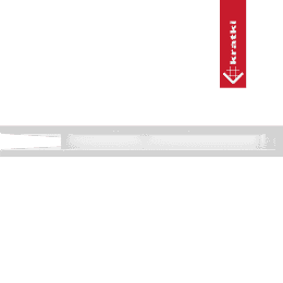 Eck-Lüftungsgitter LUFT links 76,6x54,7x6 Slim