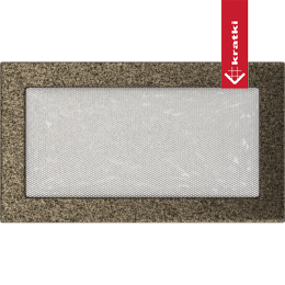 Rejilla de ventilación 17x30 negro y oro