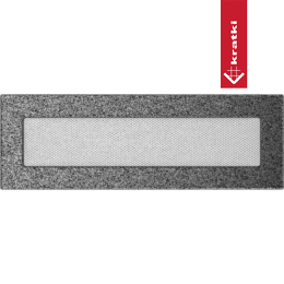 Rejilla de ventilación 11x32 negro y plata