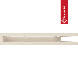 Eck-Lüftungsgitter LUFT rechts 40x60x6 Creme Slim