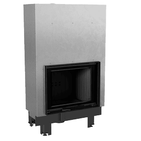 Steel fireplace MBZ 13 kW Ø 200 Lift-up black thermotec