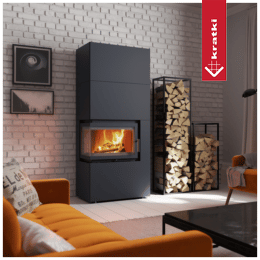 Kominek powietrzny Simple Box 8 kW Ø 200 Black