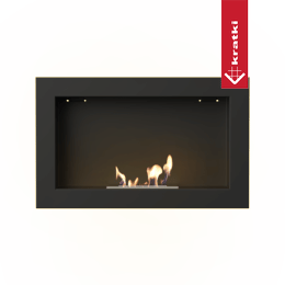 Built-in bioethanol fireplace GOLF 65 cm black