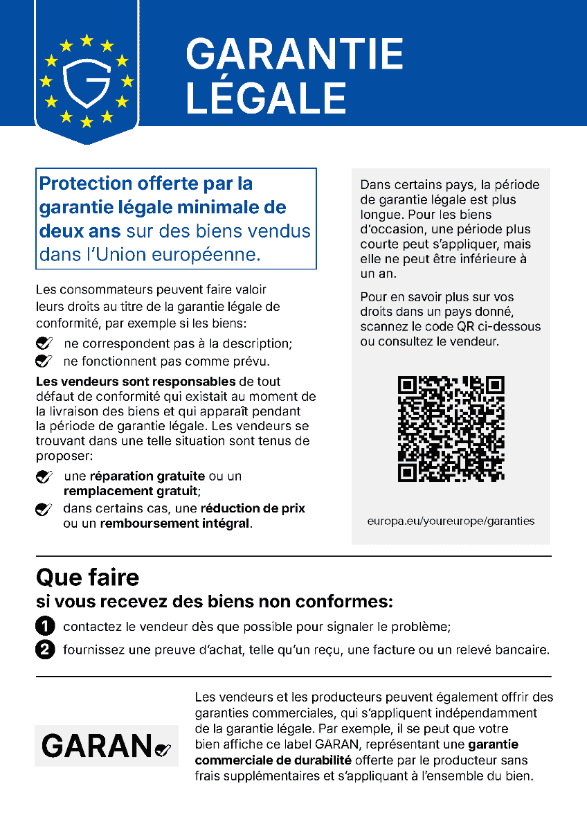 Vos droits de garantie l&eacute;gale