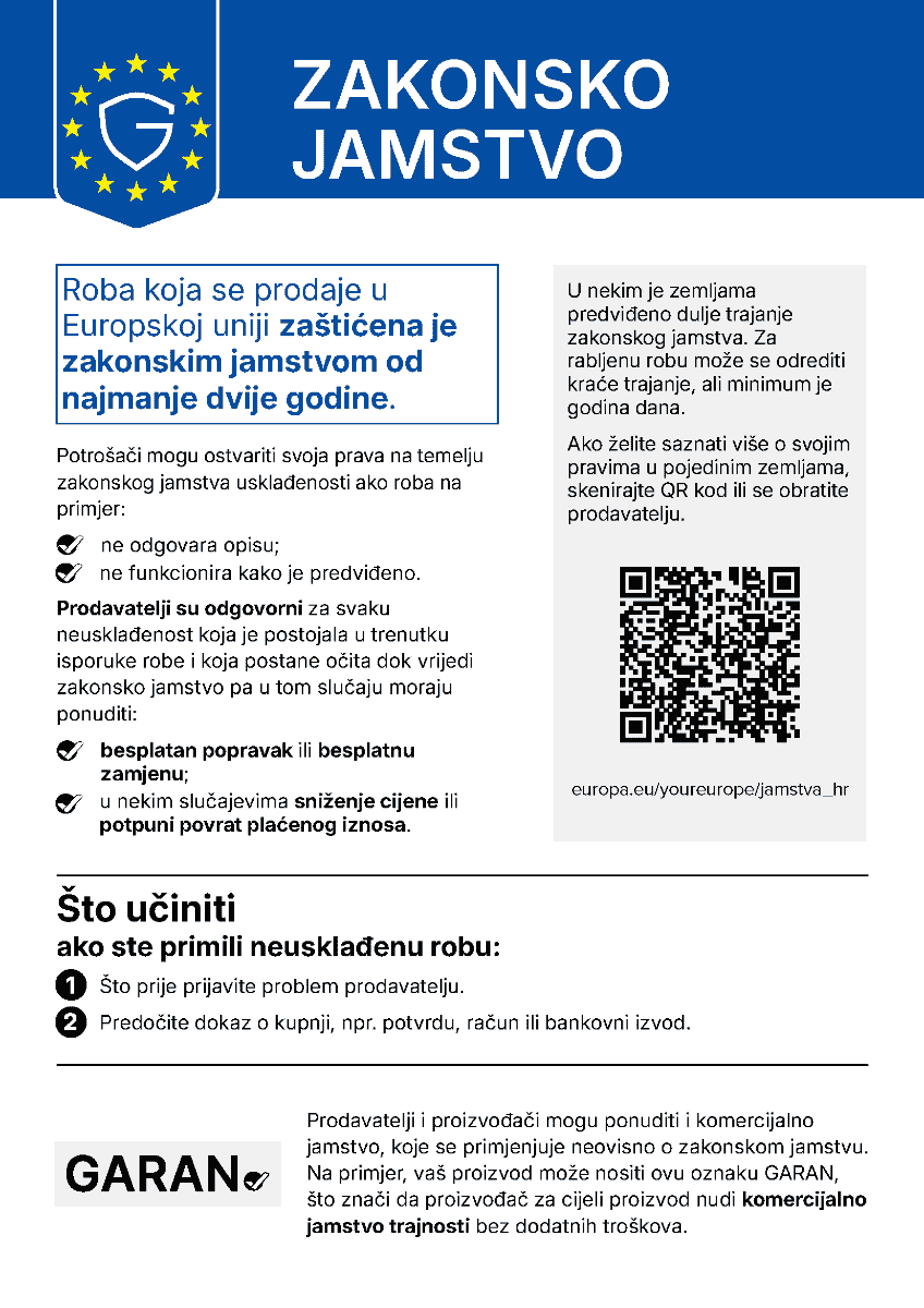 Vaša prava iz zakonskog jamstva