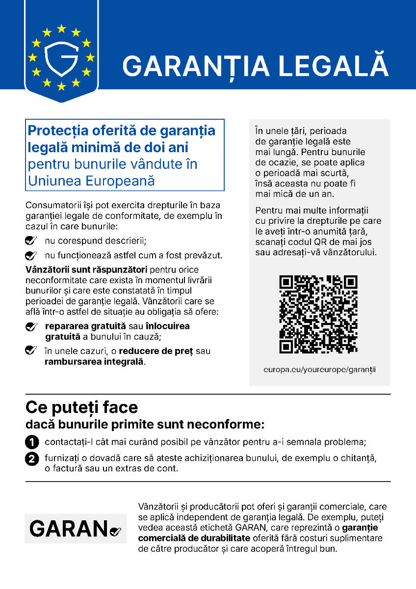  Drepturile dumneavoastră privind garanția legală